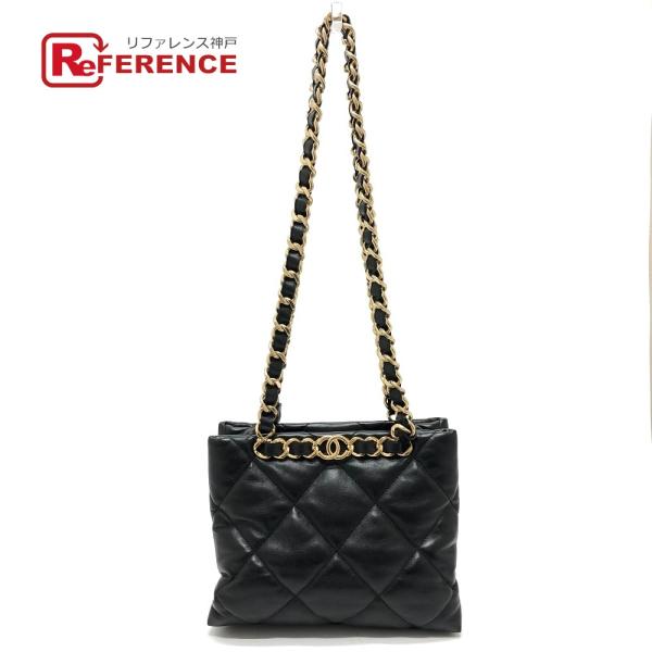 新品同様 CHANEL シャネル AS3502 マトラッセ スモールショッピングバッグ チェーンショ...