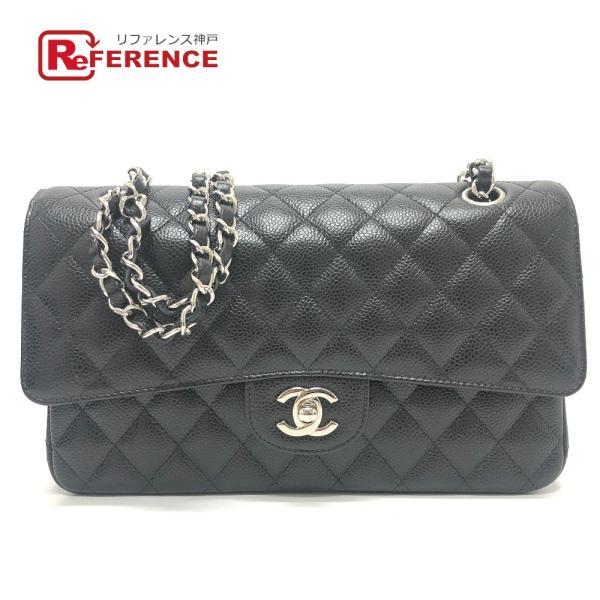 未使用 CHANEL シャネル A01112 ココマーク CC マトラッセ25 Wチェーンバッグ 肩...