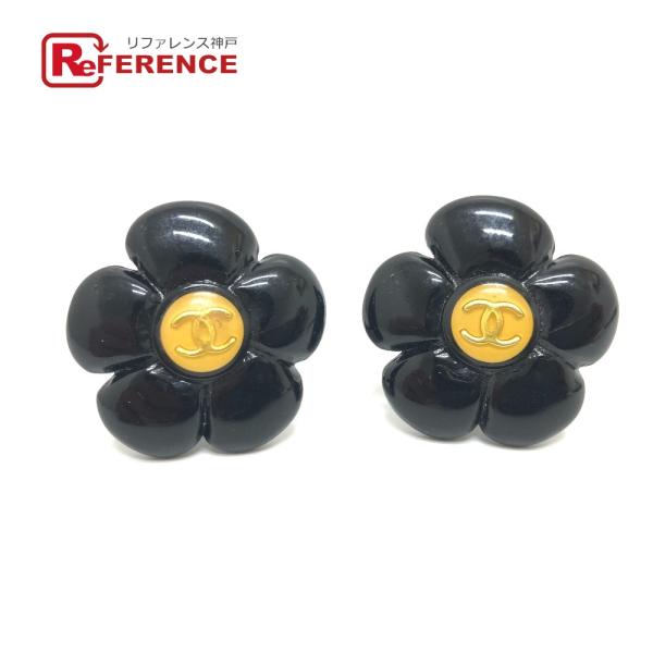 CHANEL シャネル ココマーク フラワーブラック イヤリング アクセサリー 小物 ブランド小物 ...