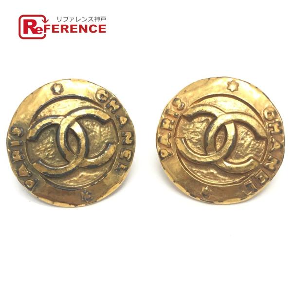CHANEL シャネル ココマーク ロゴ イヤリング 小物 アクセサリー  イヤリング ゴールド レ...