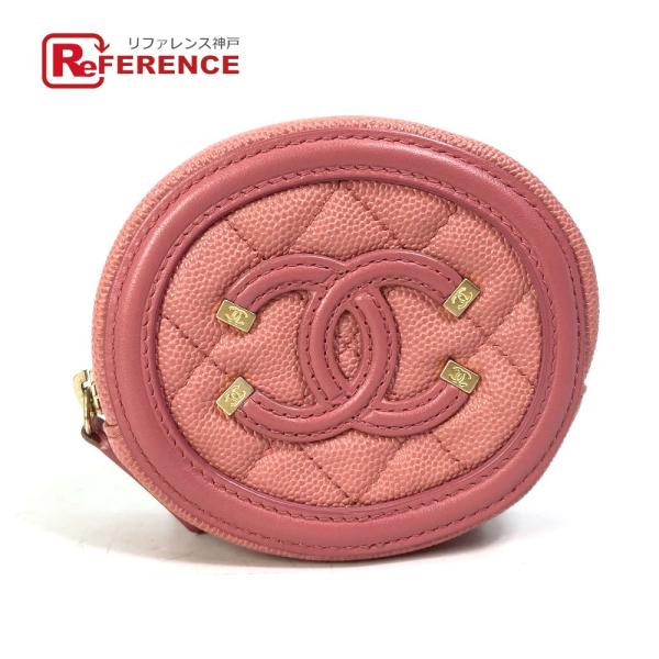 CHANEL シャネル 財布 小銭入れ ラウンド フィリグリー CC ココマーク コインケース キャ...