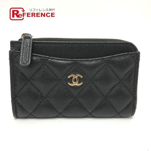 未使用 CHANEL シャネル AP3179 タイムレスクラシック マトラッセ コインケース ブラッ...
