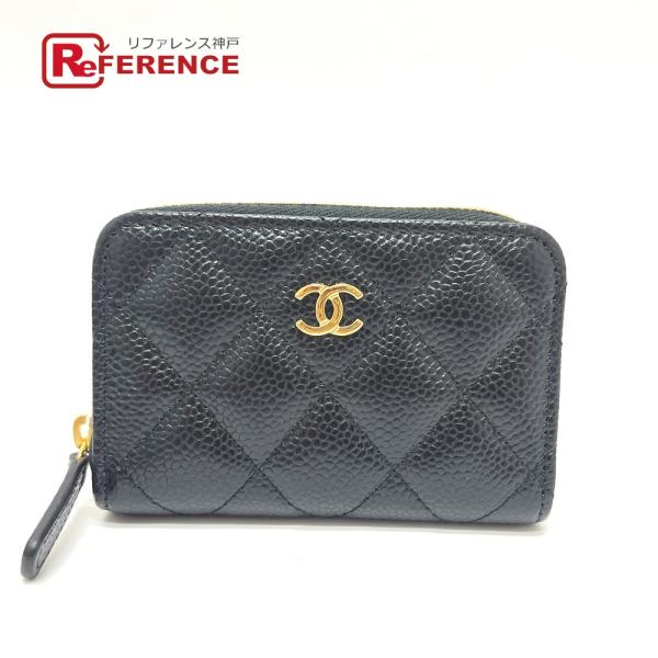 未使用 CHANEL シャネル AP0216 クラシック ジップ コインパース 小銭入れ 財布 ウォ...