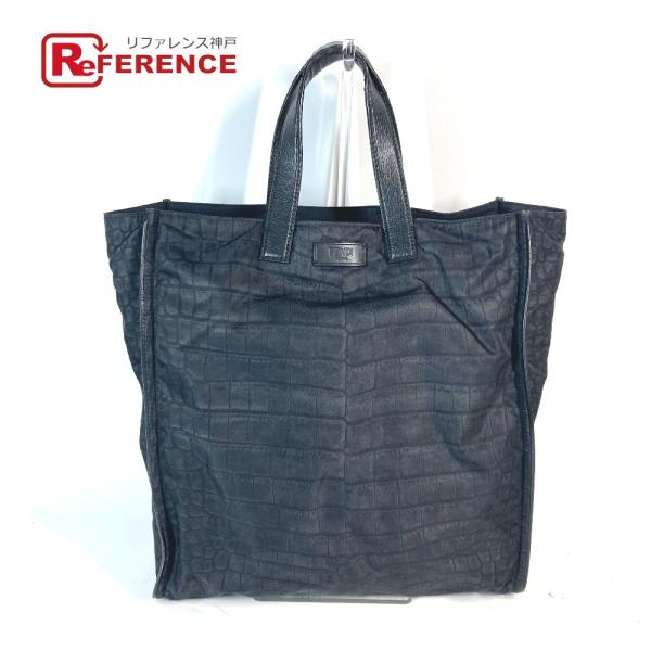 FENDI フェンディ 7VA367 ロゴ ショルダーバッグ カバン 肩掛け 縦型 トートバッグ ブ...