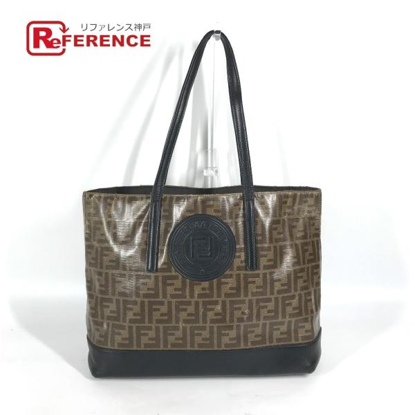 FENDI フェンディ 8BH348 ズッカ カバン ショルダーバッグ トートバッグ ブラウン メン...