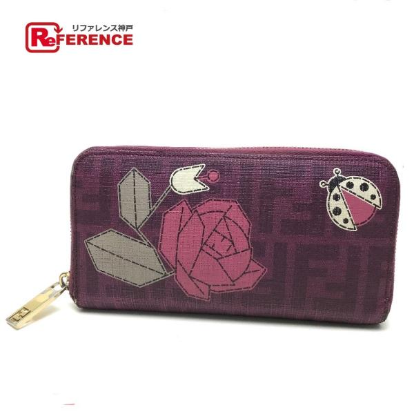 FENDI フェンディ 8M0024 長財布 フラワープリント ズッカ 長財布（あり） PVC パー...
