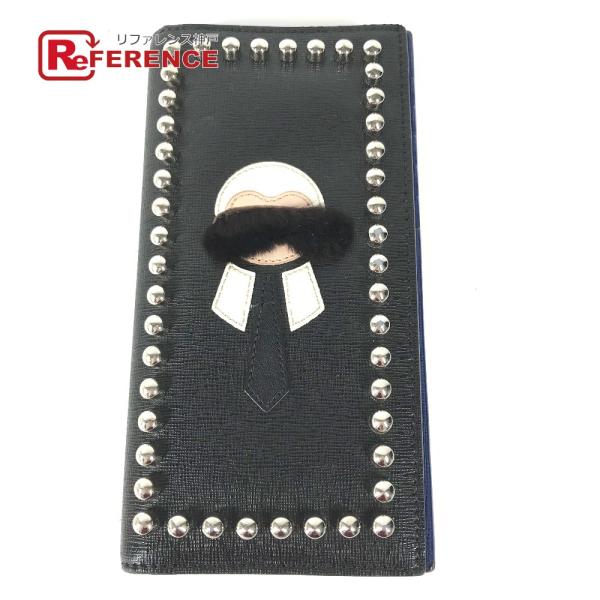 FENDI フェンディ 7M0186 カールラガーフェルド 2つ折り ロングウォレット 長財布 ブラ...