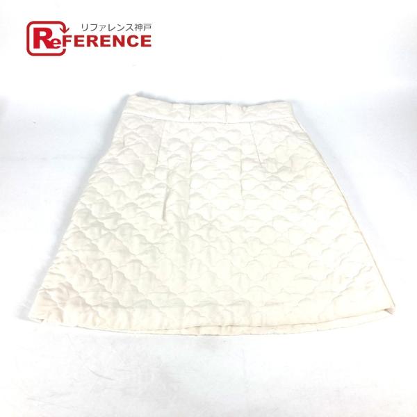 FENDI フェンディ FQ7144 キルティング ボトムス アパレル スカート ホワイト レディー...