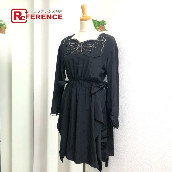 FENDI フェンディ FD9361 レース アパレル ワンピース スカート  ワンピース ブラック...