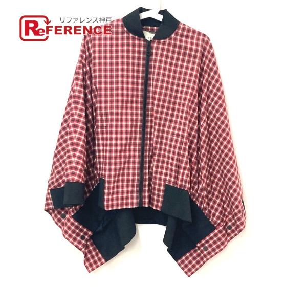 美品 FENDI フェンディ FJ6898 チェック ロゴ アパレル 長袖 アウター ジャンバー ジ...