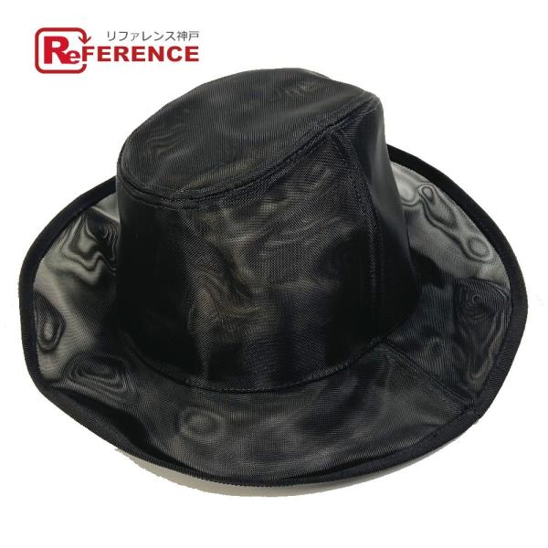 FENDI フェンディ FXQ206 メッシュ 帽子 ハット ファッション小物 ポリアミド ブラック...