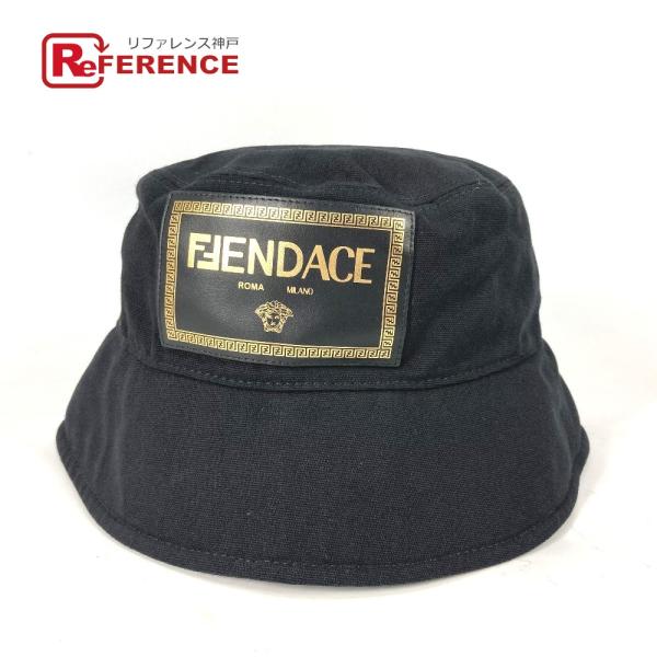 新品同様 FENDI フェンディ FXQ801 FENDACE フェンダーチェ ハット帽 帽子 バケ...