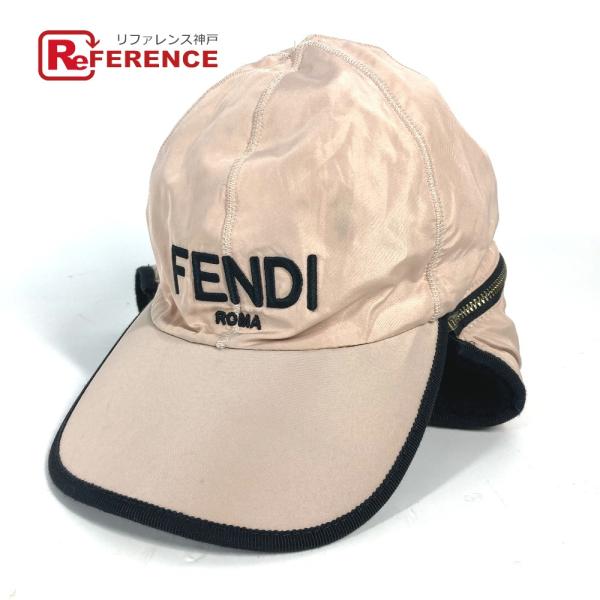 FENDI フェンディ FXQ679 ロゴ フライト 帽子 キャップ帽 ベースボール キャップ ピン...
