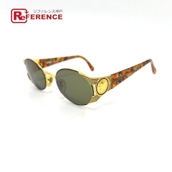 FENDI フェンディ FS241 コインモチーフ デミ柄 度あり メガネ 眼鏡 サングラス ゴール...