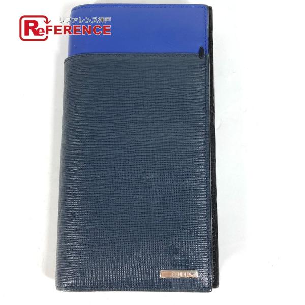 FENDI フェンディ 7M0186　 セレリア ロングウォレット バイカラー 長財布 ネイビー メ...