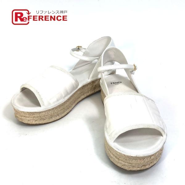 FENDI フェンディ エスパドリーユ プラットフォーム フェンディ ローム 靴 ベルト ズッカ ロ...