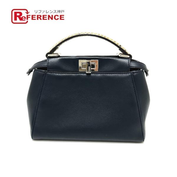 FENDI フェンディ ピーカーブー モンスター 2WAY カバン 斜め掛け 肩掛け ハンドバッグ ...