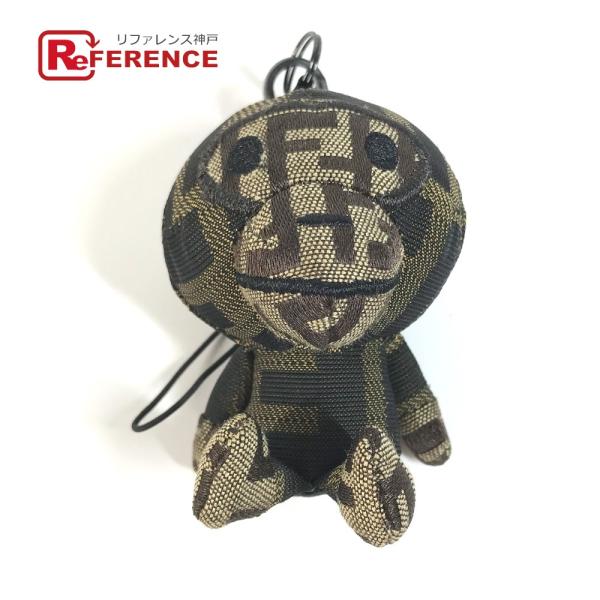 美品 FENDI フェンディ マイロ ズッカ 携帯ストラップ ぬいぐるみ A BATHING APE...