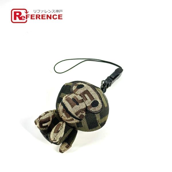 未使用 FENDI フェンディ ズッカ マイロ ストラップ バッグチャーム キーホルダー A BAT...