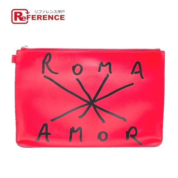 FENDI フェンディ 7N0078 ファスナー ROMA AMOR セカンドバッグ クラッチバッグ...