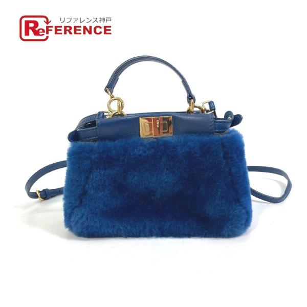 FENDI フェンディ マイクロピーカブー 2WAYバッグ ショルダーバッグ ハンドバッグ フェイク...