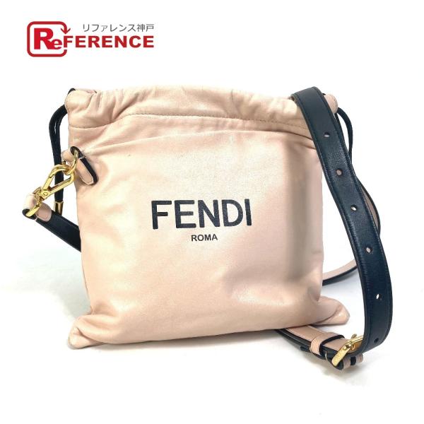 FENDI フェンディ 8BT337 巾着 ポシェット ポーチ 斜め掛け パック スリムクラッチ ス...