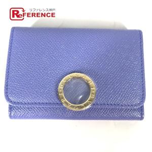 未使用 BVLGARI ブルガリ ロゴクリップ 名刺入れ パスケース カードケース ライトパープル系 メンズ【中古】｜reference