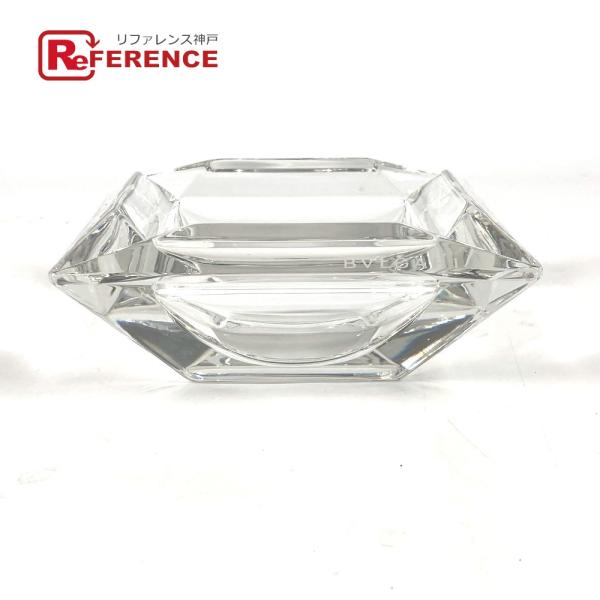 BVLGARI ブルガリ ロゴ アッシュトレイ ローゼンタール Rosenthal 灰皿 クリア ユ...
