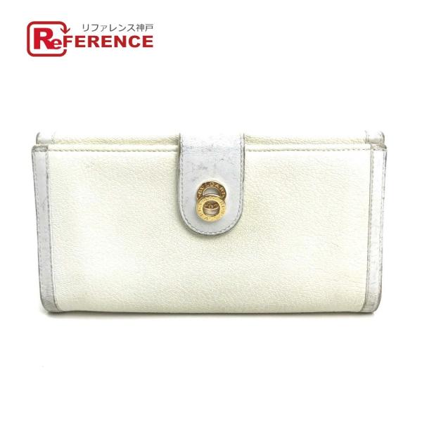 BVLGARI ブルガリ Wホック長財布 三つ折り ドッピオトンド 山羊革 牛革 長財布(あり)ゴー...