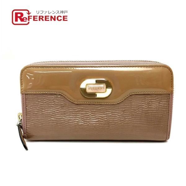 BVLGARI ブルガリ 34850 イザベラ・ロッセリーニ 長財布 ジッピーウォレット パテントレ...