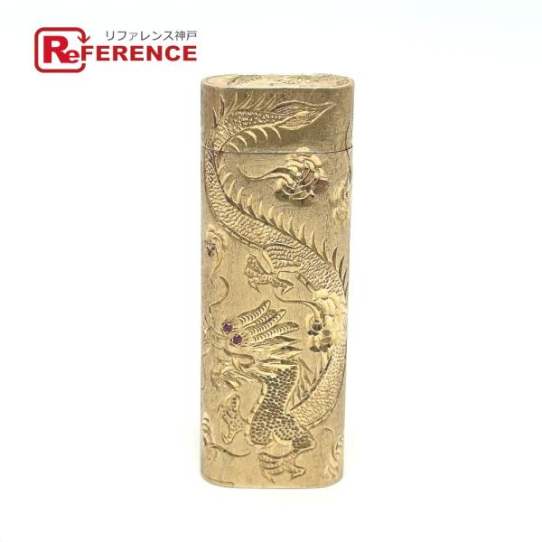 CARTIER カルティエ K14カバー ドラゴン 龍 朱雀 ルビー オーバル ローラー式 ガスライ...