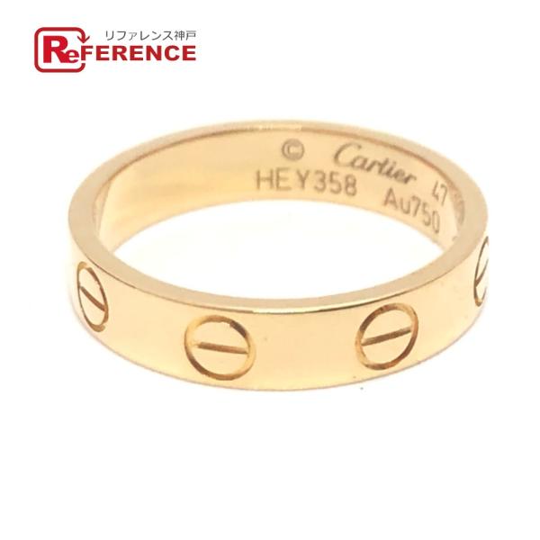 CARTIER カルティエ K18 ミニ ラブリング リング・指輪 ゴールド レディース【中古】