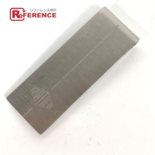 CARTIER カルティエ ロゴ 財布 マネークリップ シルバー メンズ【中古】