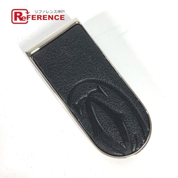 美品 CARTIER カルティエ ロゴ 財布 マネークリップ ブラック メンズ【中古】
