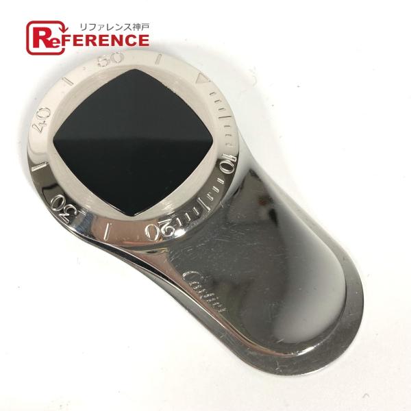 美品 CARTIER カルティエ パシャタイマー 財布 マネークリップ シルバー メンズ【中古】