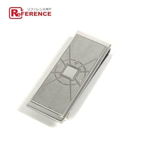 美品 CARTIER カルティエ ロゴ 財布 マネークリップ シルバー ユニセックス【中古】