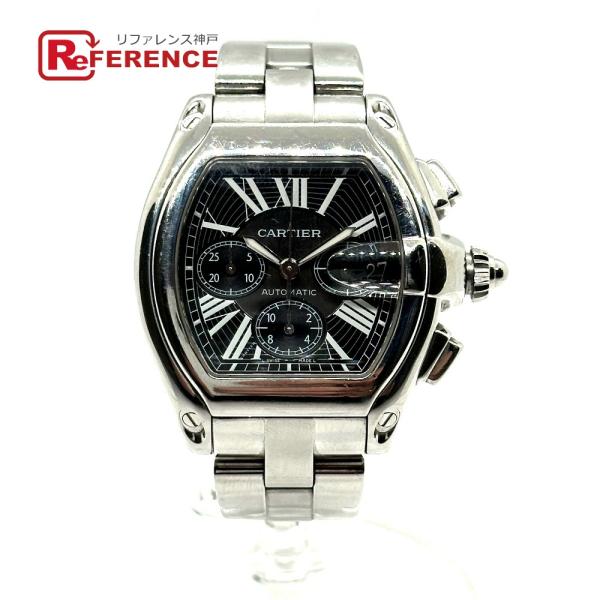 CARTIER カルティエ W62020X6 ロードスター クロノグラフ XL 自動巻き 腕時計 シ...
