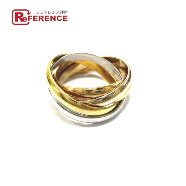 CARTIER カルティエ K18トリニティ 5連 アクセサリー スリーカラー ゴールド リング・指...