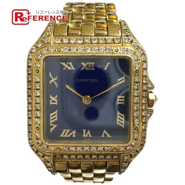 CARTIER カルティエ パンテール K18無垢 アフターダイヤベゼル 社外ムーブメント クォーツ...