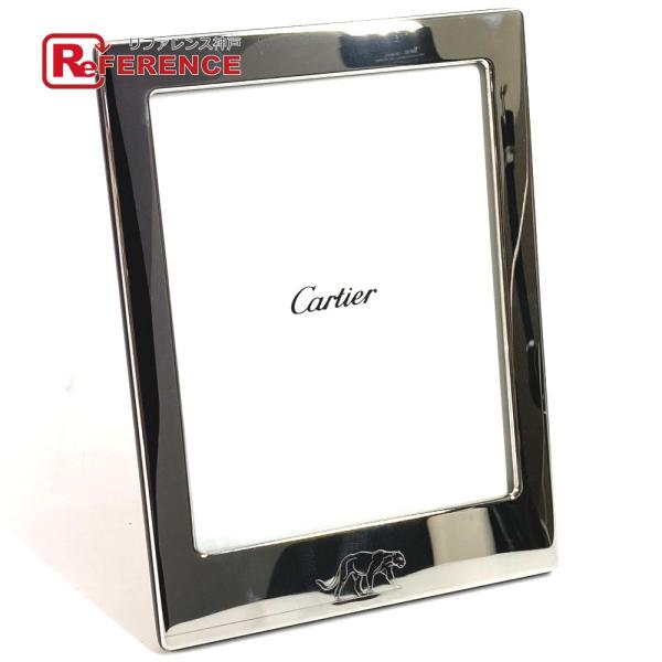 未使用 CARTIER カルティエ ロゴ パンテール 豹 ヒョウ 写真立て フォトスタンド インテリ...