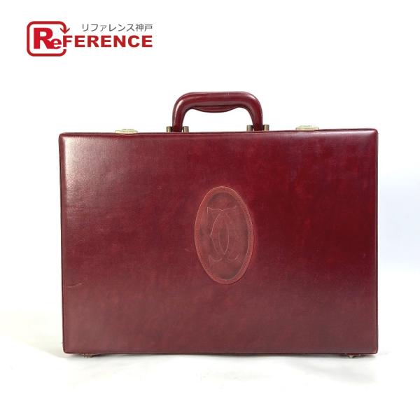 CARTIER カルティエ ハンドバッグ マストライン アタッシュケース カバン ビジネスバッグ レ...