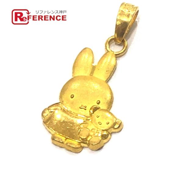 jewelry ジュエリー ミッフィーモチーフ ミニ ペンダントトップ ゴールド レディース【中古】