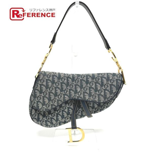 Christian Dior クリスチャンディオール トロッター オブリーク サドルバッグ ショルダ...