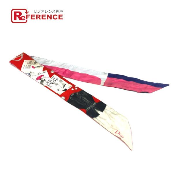 Dior ディオール バンドースカーフ ミッツァ スカーフ シルク マルチカラー レディース【中古】