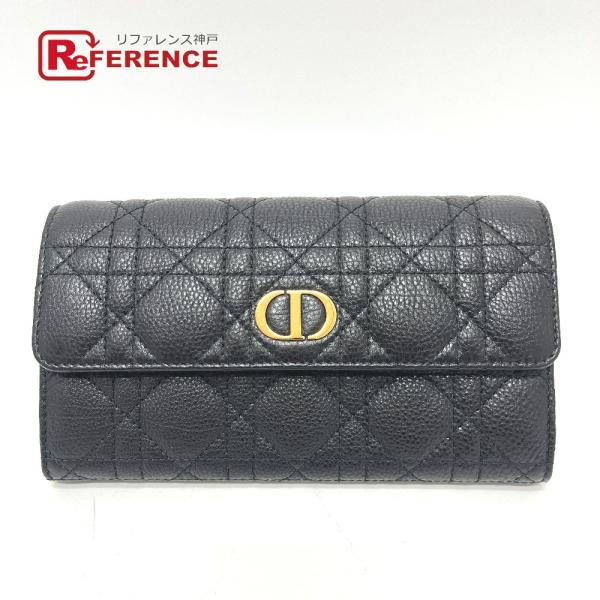 未使用 Dior ディオール S5039UWC レディディオール カナージュ カロ 財布 ウォレット...