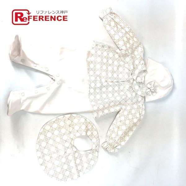 未使用 Dior ディオール 出産祝いギフトセット スタイ＆ロンパース＆ニット帽セット カナージュ ...