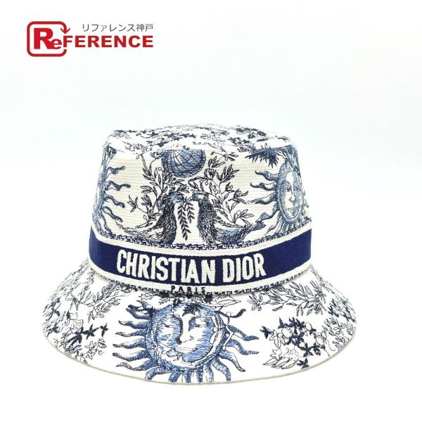 Dior ディオール 42TFS923X131 ロゴ刺繍 ジャガード 帽子 アパレル小物  ホワイト...