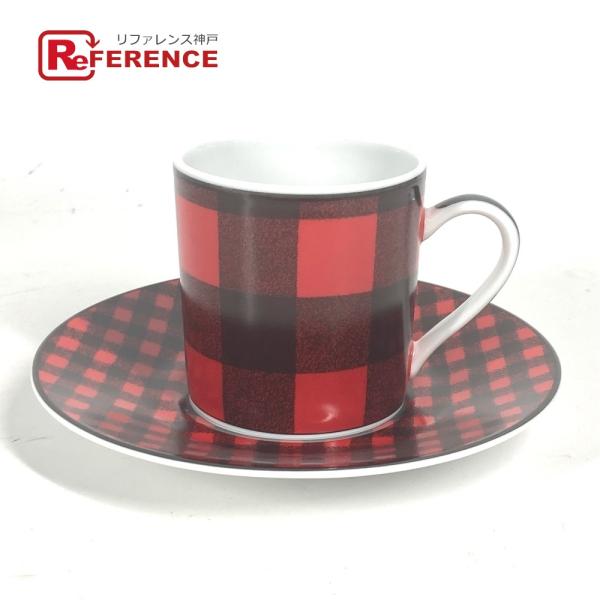 新品同様 Dior ディオール ティーカップ&amp;ソーサー チェック柄 皿 プレート コップ Dior ...