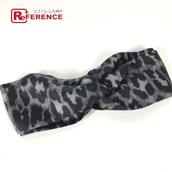 未使用 Dior ディオール 25LEO155S603 レオパード  豹柄 ヒョウ ヘッドバンド ヘ...