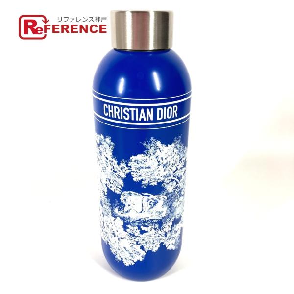 美品 Dior ディオール トワルドジュイ ウォーターボトル 水筒 タンブラー タンブラー ブルー ...